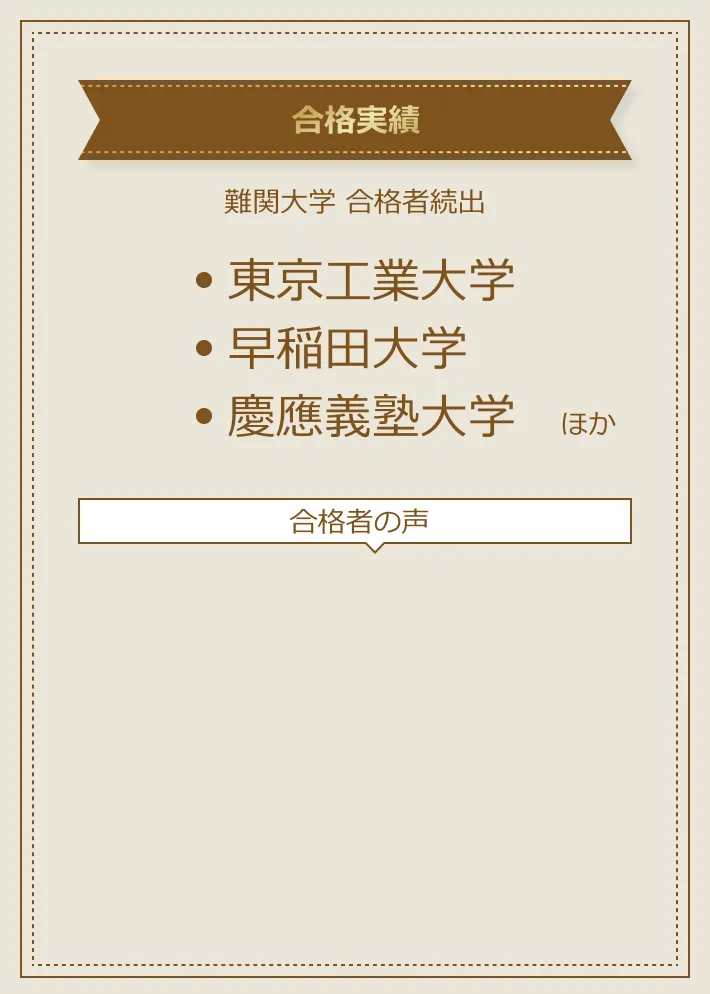 合格実績